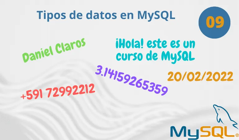 Tipos de datos en MySQL