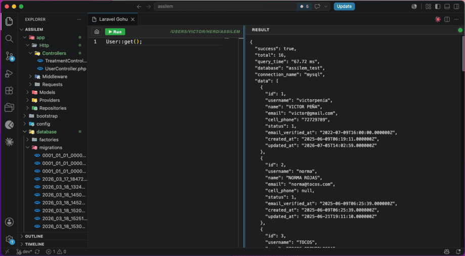 Laravel Gohu Eloquent ORM