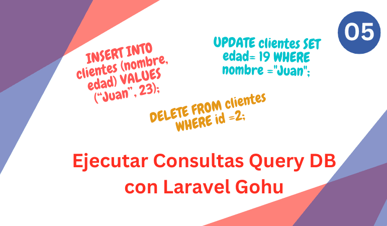 Ejecutar Consultas Query DB con Laravel Gohu